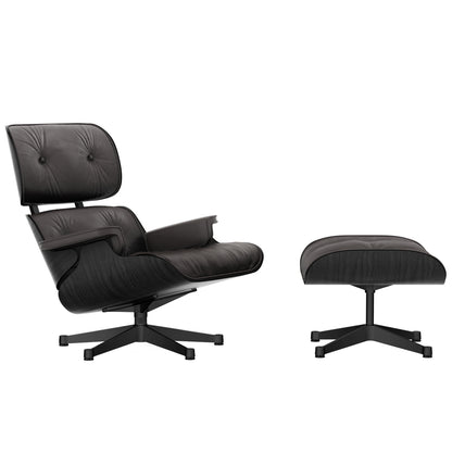 Eames Lounge Chair by Vitra - Black ash / Chocolate