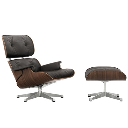 Eames Lounge Chair by Vitra - Black Pigmented Walnut / Brown