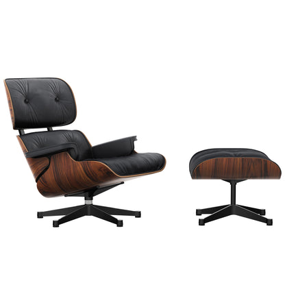 Eames Lounge Chair by Vitra - Santos Palisander / Nero