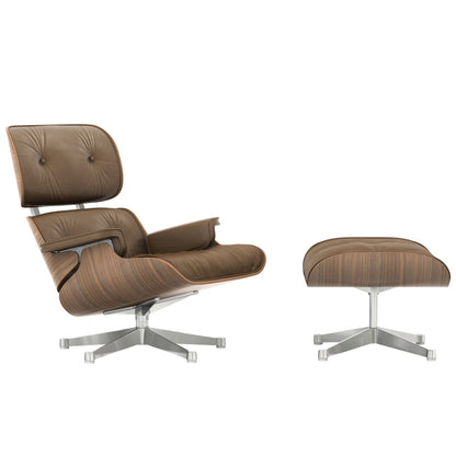Eames Lounge Chair by Vitra - White Pigmented Walnut / Olive