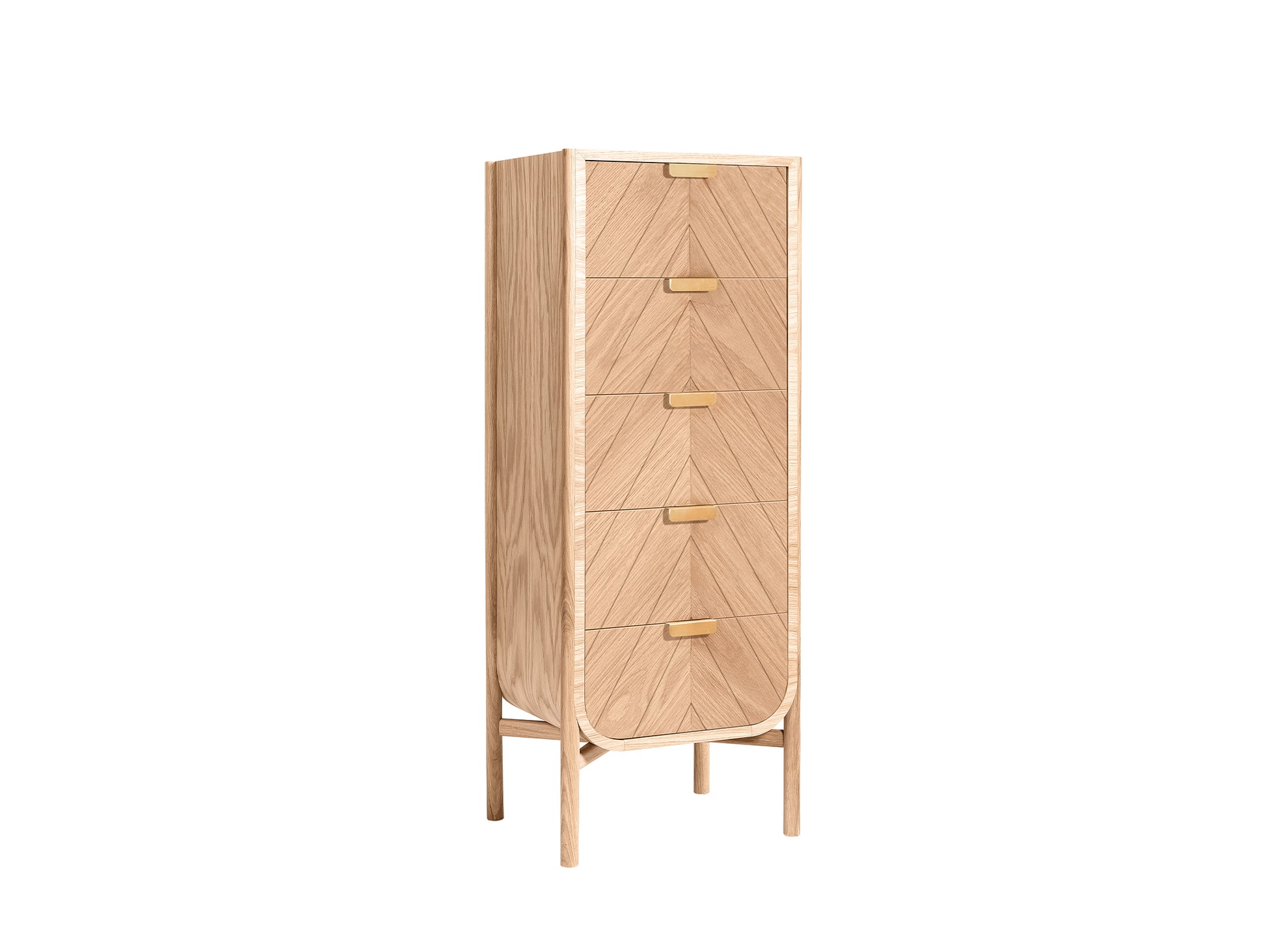 Marius Tall Chest of Drawers by Hartô - Natural Oak 