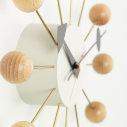 George Nelson Ball Wall Clock by Vitra - Beech