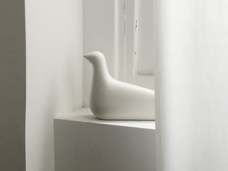L'Oiseau Ceramic Bird by Vitra - White / Matt Finish