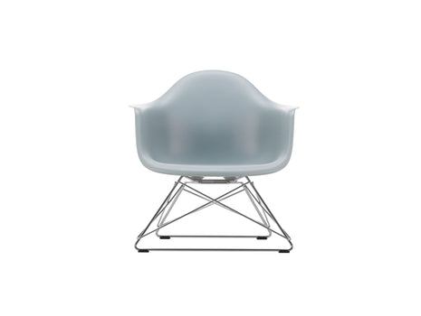 Eames Plastic Armchair LAR by Vitra - Light Grey 24 Shell / Chrome-Plated Steel Base