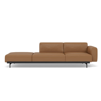 In Situ 3-Seater Modular Sofa by Muuto - Configuration 4 / Refine Leather Cognac