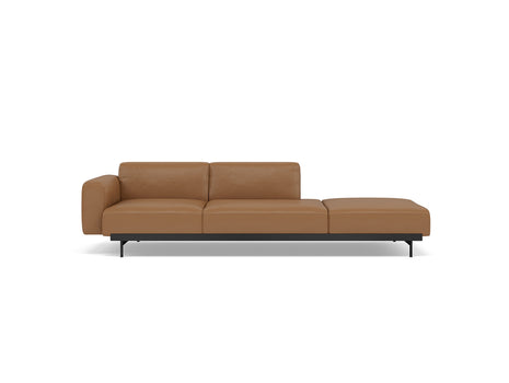 In Situ 3-Seater Modular Sofa by Muuto - Configuration 5 / Refine Leather Cognac 