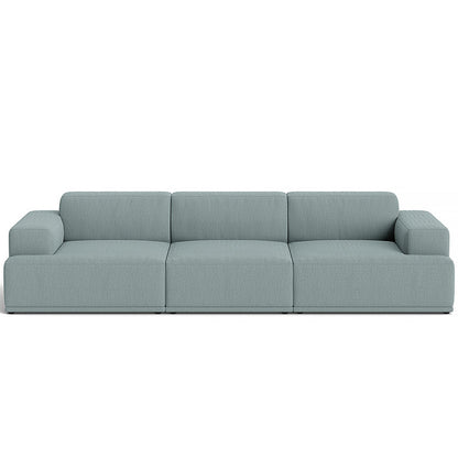 Connect Soft 3-Seater Modular Sofa by Muuto - Configuration 1 / Re-wool 718