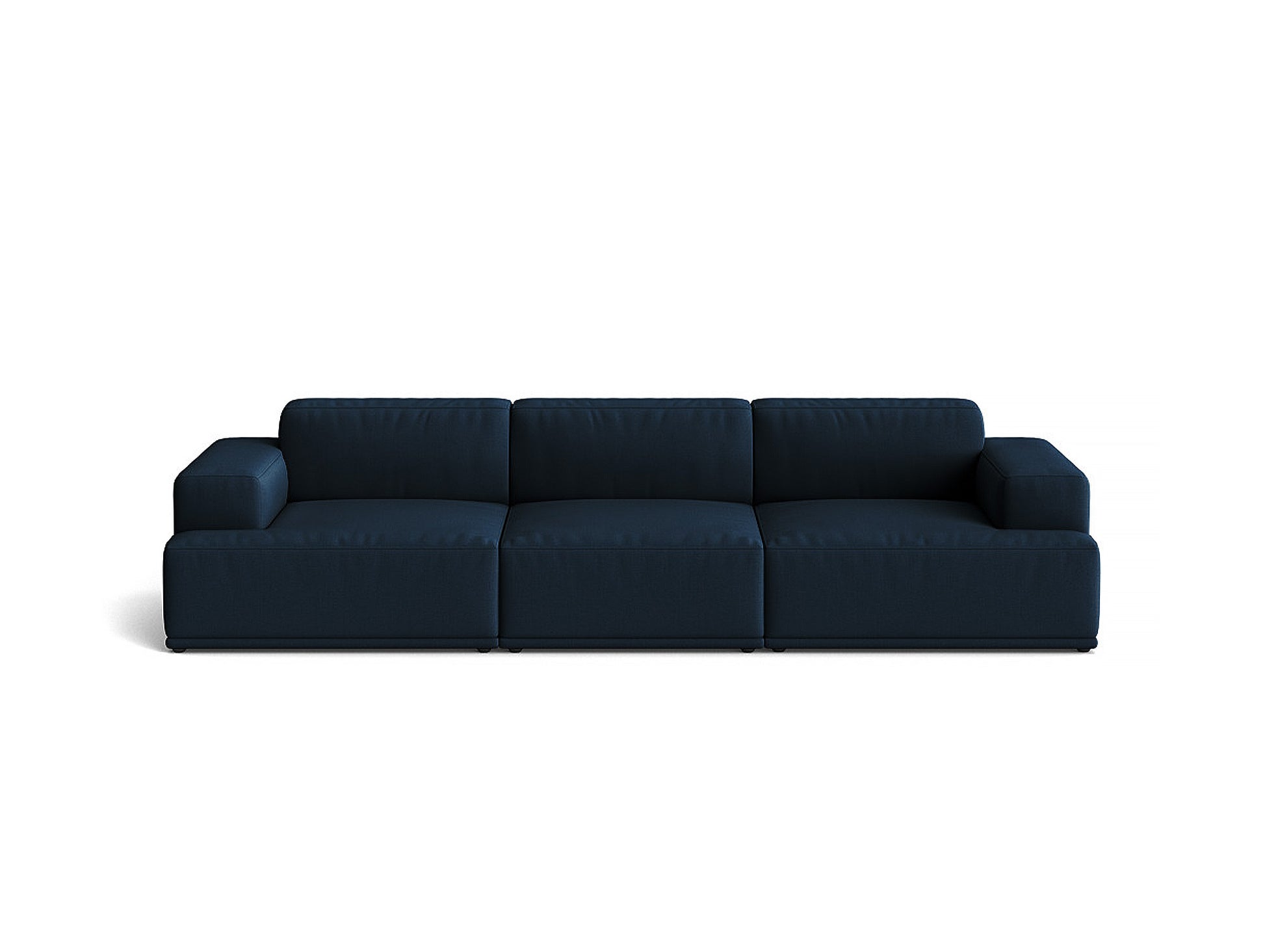 Connect Soft 3-Seater Modular Sofa by Muuto - Configuration 1 / Steelcut Trio 796