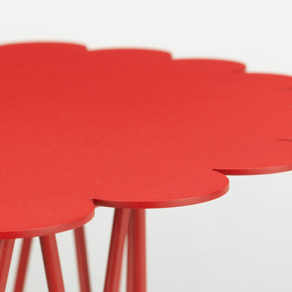 Flower Table by Vitra - Red Powder-Coated Steel