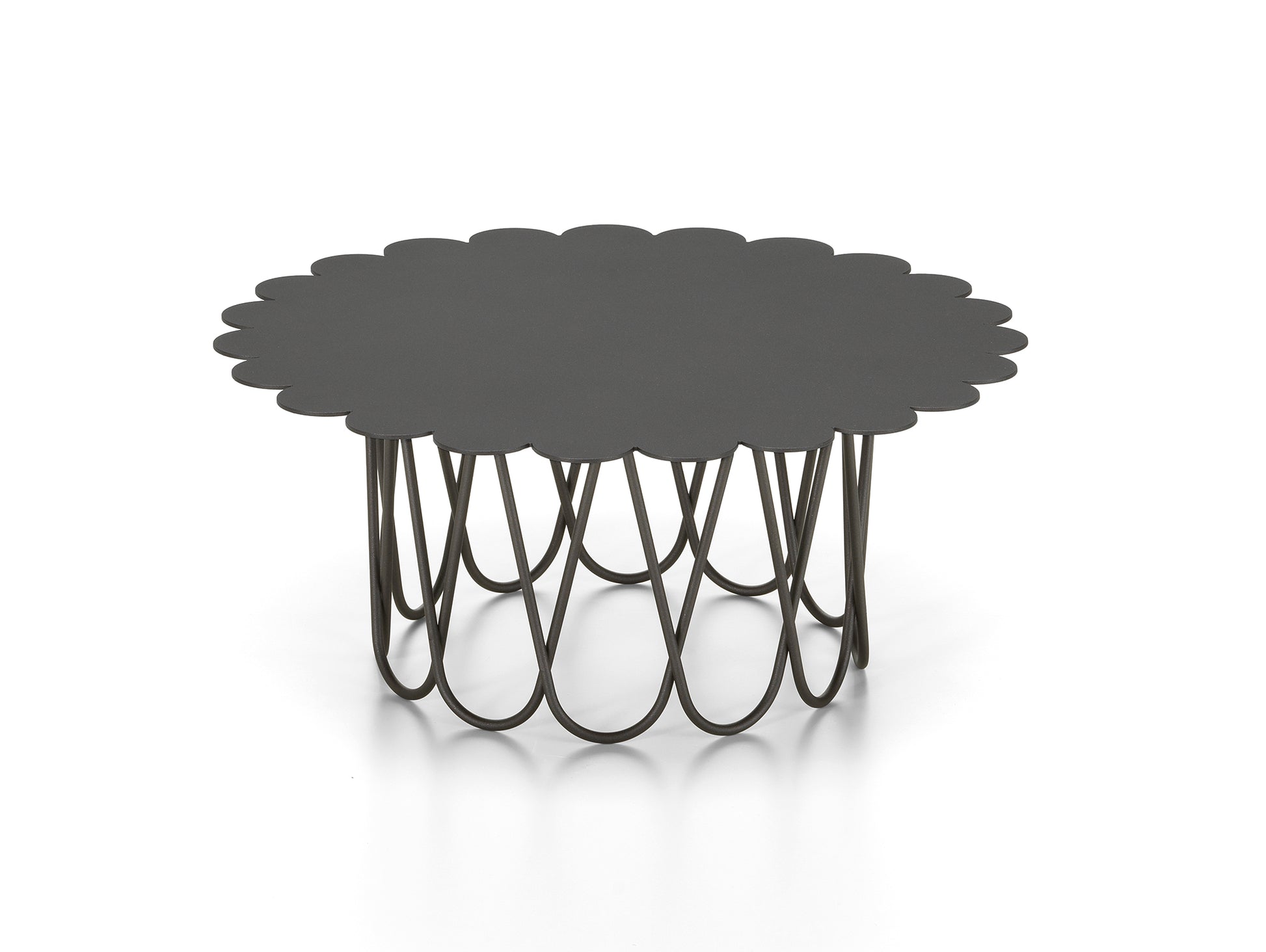 Flower Table by Vitra - Small / Anthracite Powder-Coated Steel