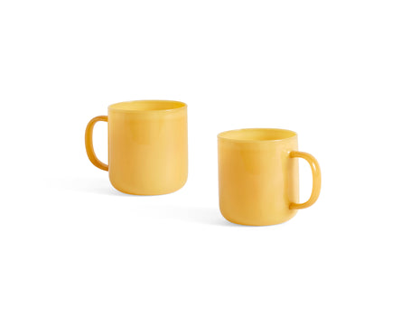 Borosilicate Mugs Set of 2 by HAY - Jade Yellow