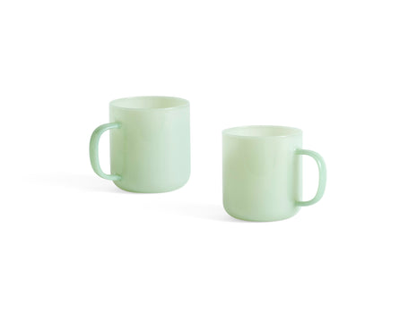 Borosilicate Mugs Set of 2 by HAY - Jade Light Green