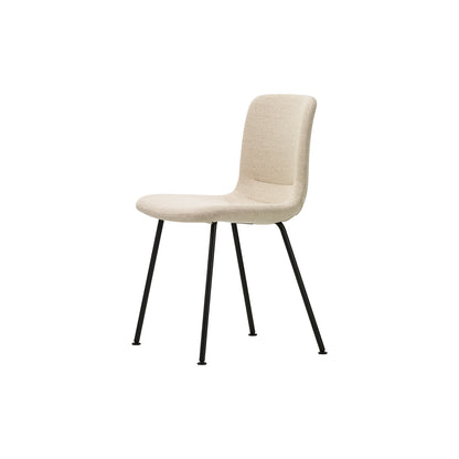 HAL Soft Tube Chair by Vitra - Basic Dark Powder Coated Steel / Plano 03 Parchment / Cream White (F30)