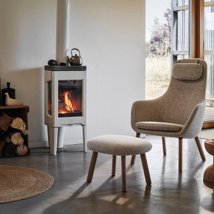 HAL Lounge Chair by Vitra - Nubia sierra grey / natural oak 
