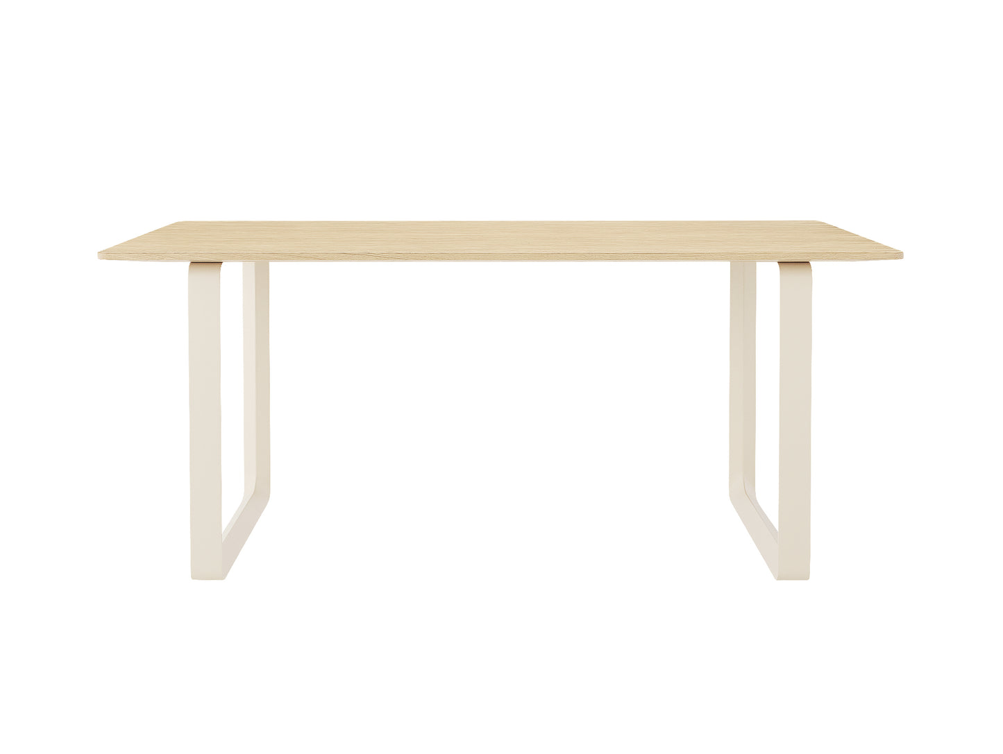 70/70 Table - Solid Oak Table Top with Sand Base / 170 x 85cm