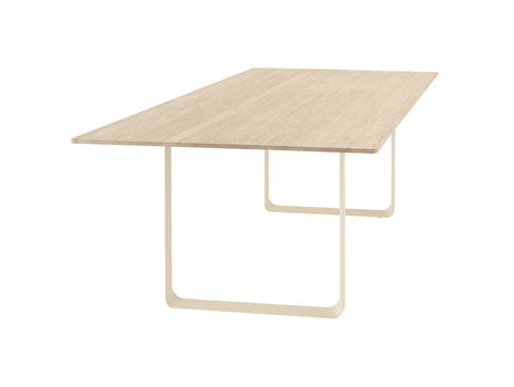 70/70 Table - Solid Oak Table Top with Sand Base / 295 x 108 cm