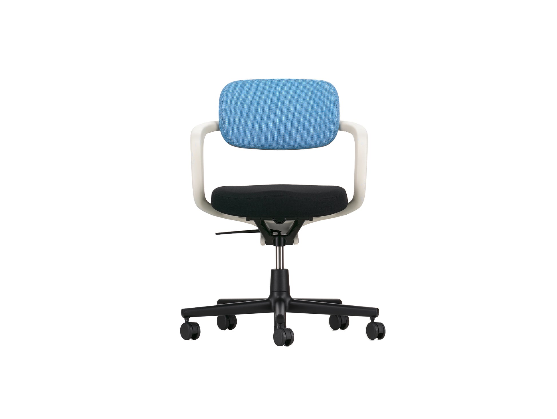 Allstar Office Chair by Vitra - Hopsak 66 Nero Seat / Hopsak 83 Blue Ivory Backrest (F60)