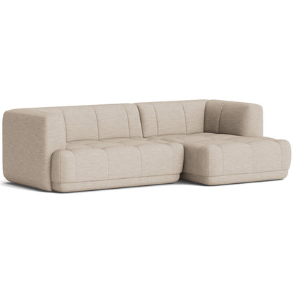Quilton Sofa - Combination 19 in Ruskin 05 by HAY (Right Chaise Armrest)