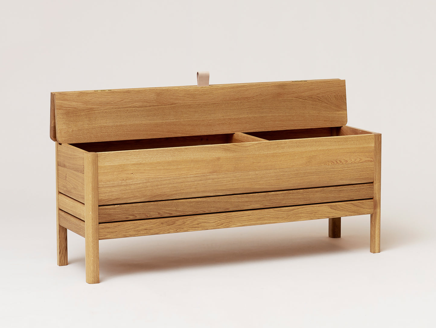Form and Refine - A Line Storage Bench - Oiled Oak