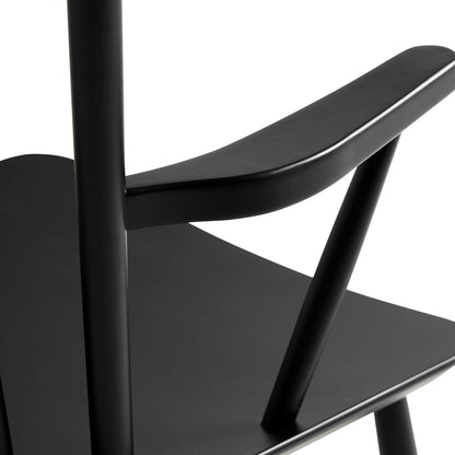 Black Lacquered Beech J42 chair by HAY