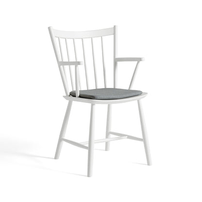 HAY J42 white chair / Surface by HAY 120 seat cushion
