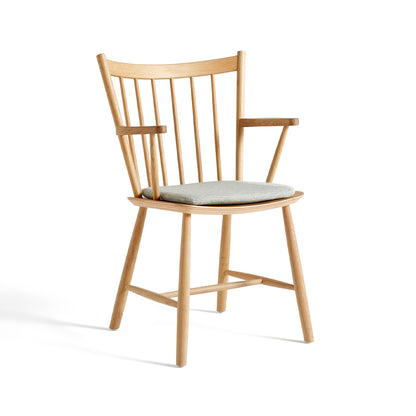 HAY J42 oiled oak chair / Hallingdal 116 seat cushion 
