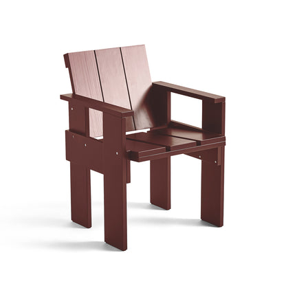 Crate Dining Chair by HAY - Iron Red Lacquered Pinewood