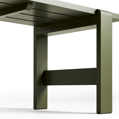 Weekday Table by HAY - Olive Lacquered Pinewood