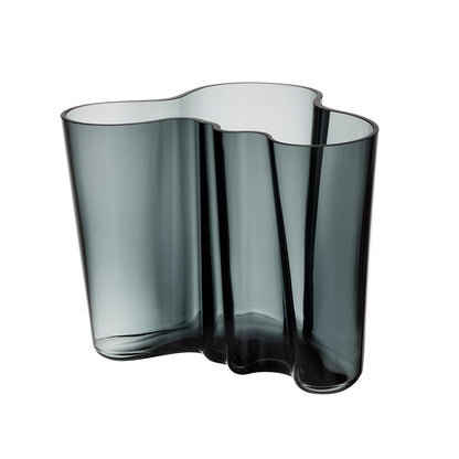 Dark Grey Alvar Aalto Vase 160 mm by Iittala