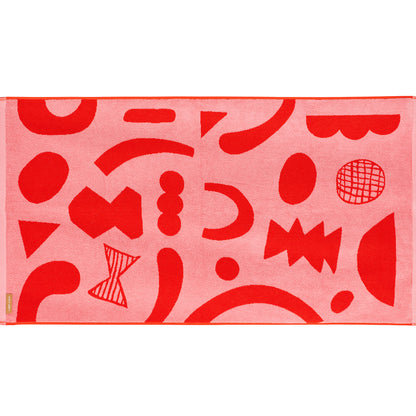 Abstract Shapes Bath Towel by Donna Wilson