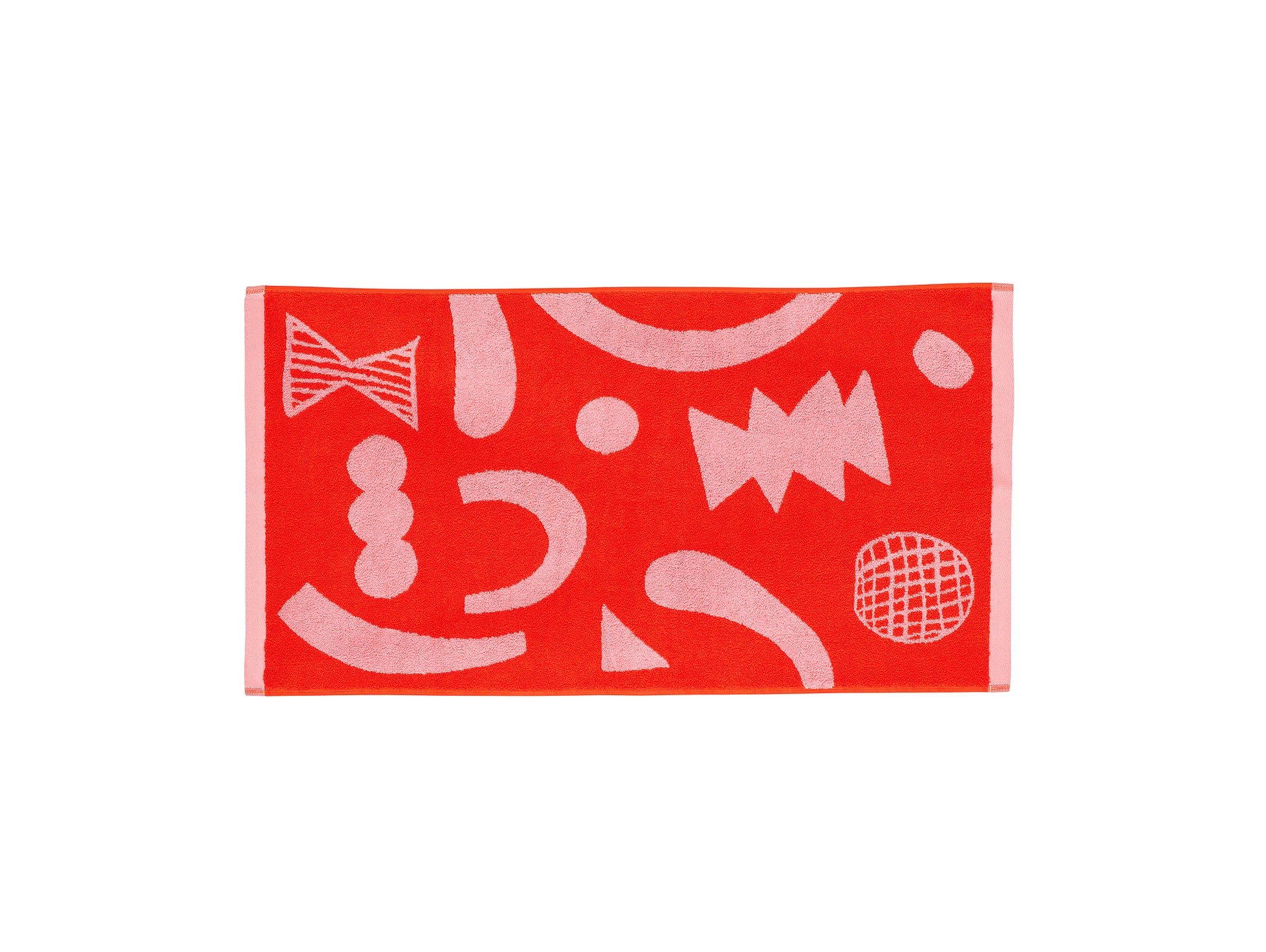 Abstract Shapes Hand Towel by Donna Wilson