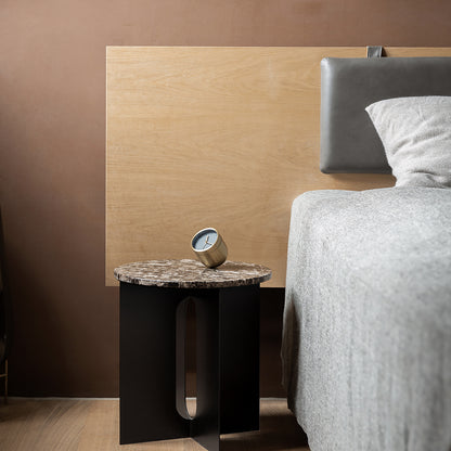 Androgyne Side Table with Emperador Marble Top by Menu