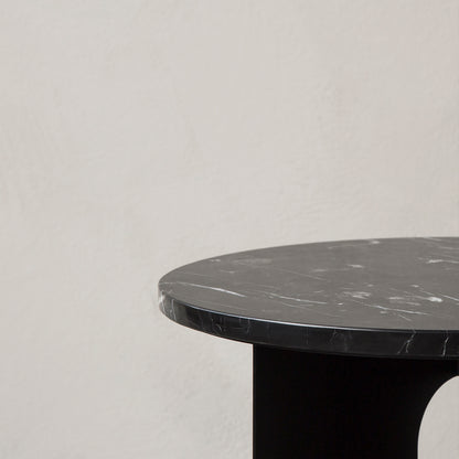 Androgyne Side Table with Nero Marquino Marble Top by Menu