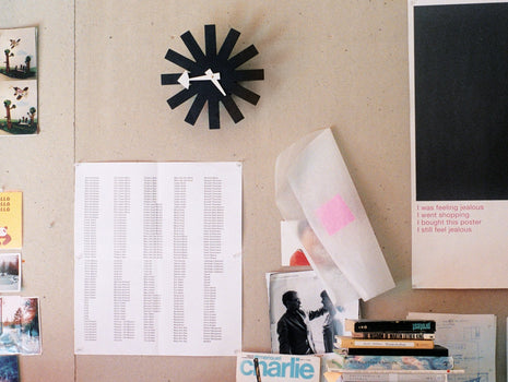 George Nelson Asterisk Wall Clock by Vitra - Black