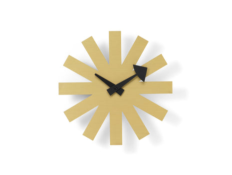 George Nelson Asterisk Wall Clock by Vitra - Brass