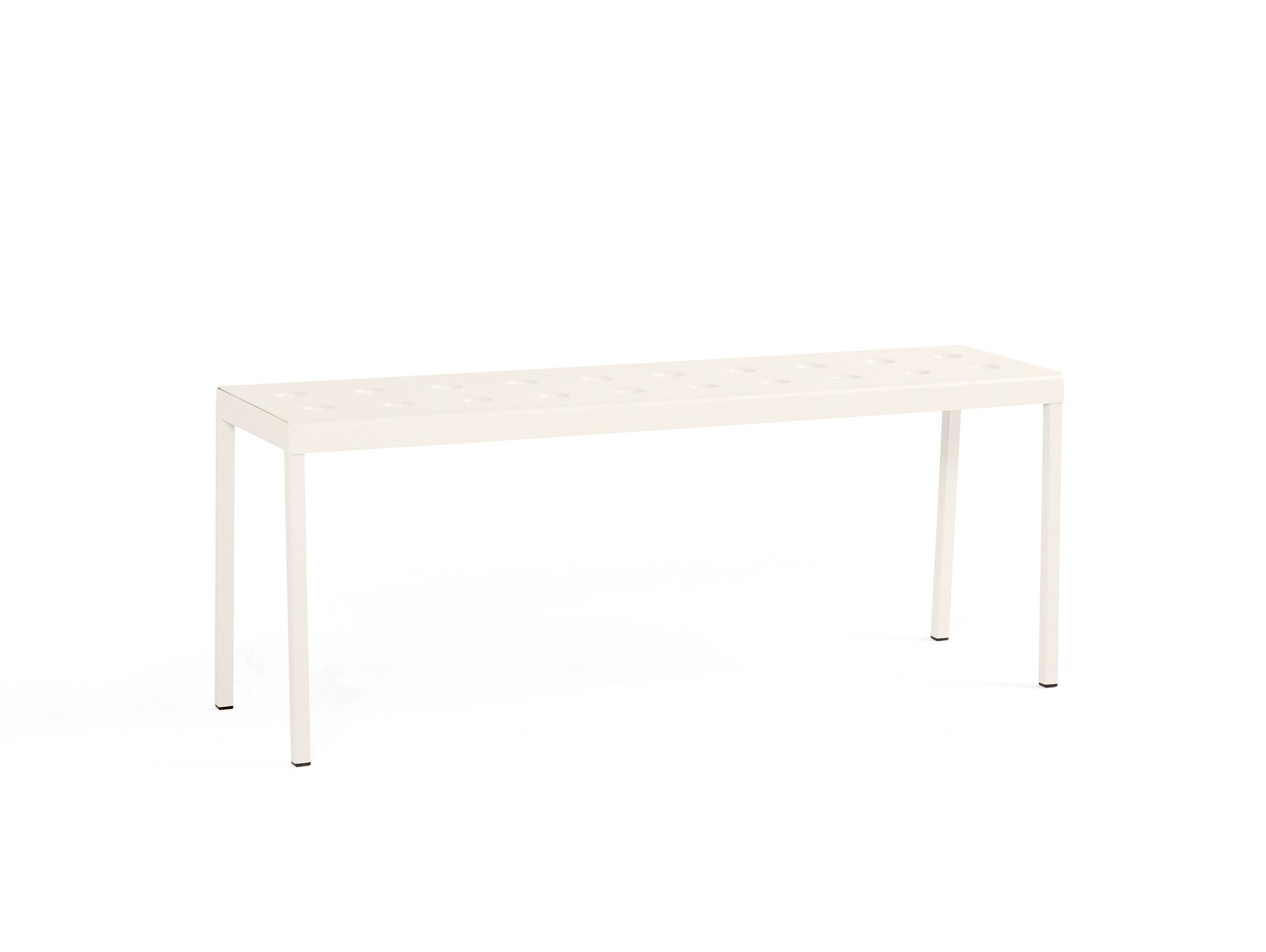 Length: 119.5 cm / Chalk Beige / Balcony Outdoor Bench by HAY