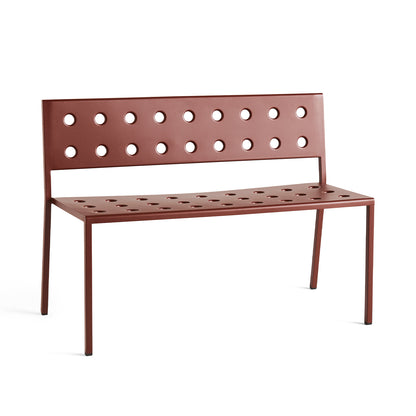 Balcony Outdoor Bench by HAY - Iron Red