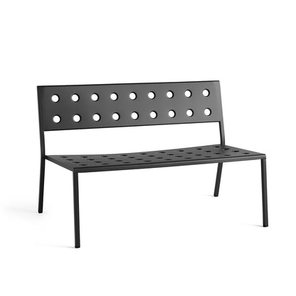 Balcony Outdoor Lounge Bench without Armrest by HAY - Anthracite
