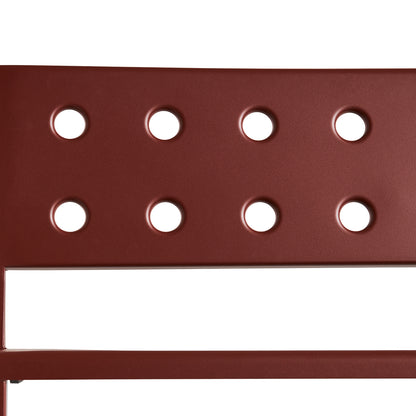 Balcony Outdoor Lounge Bench without Armrest by HAY - Iron Red