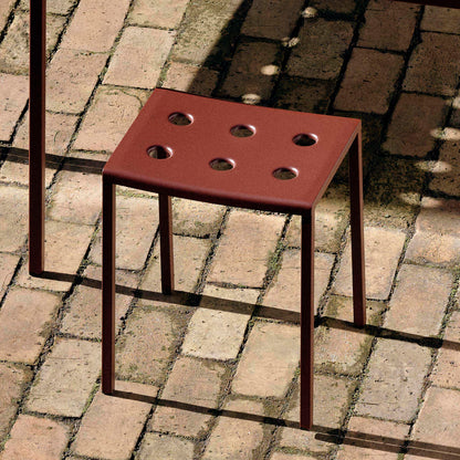 Balcony Outdoor Stool by HAY - Iron Red