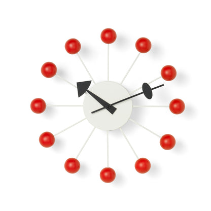  George Nelson Ball Wall Clock by Vitra - Red