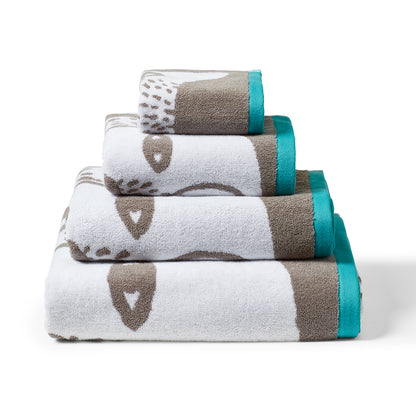 Grey Bear Towels by Donna Wilson