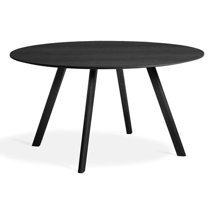 Black Stained Oak Copenhague Round Dining Table CPH25 by HAY