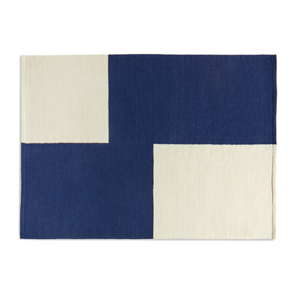 170 x 240 cm / Blue Offset / Ethan Cook Flat Works Rug by HAY
