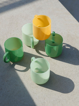 Borosilicate Mugs - Set of 2 (Jade)