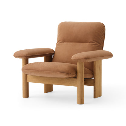 Brasilia Lounge Chair / Oiled Oak / Camel Dunes Leather by Menu