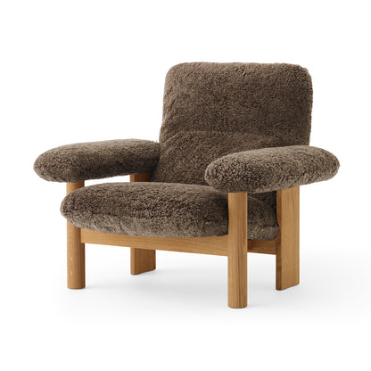 Brasilia Lounge Chair / Oiled Oak / Sheepskin Root by Menu