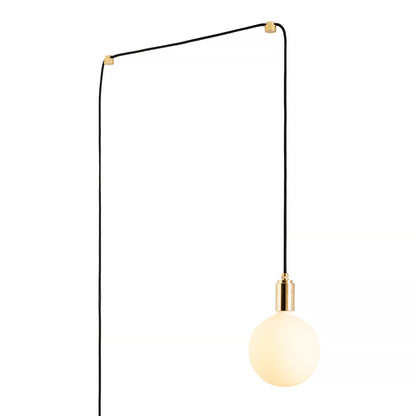 Brass Plug-in Pendant with Sphere IV Bulb