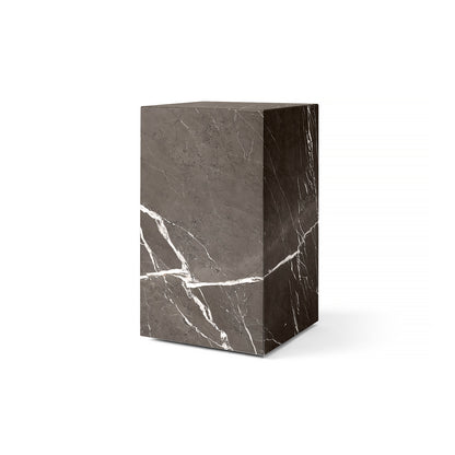 Plinth Tall - Grey Kendzo Marble - Menu