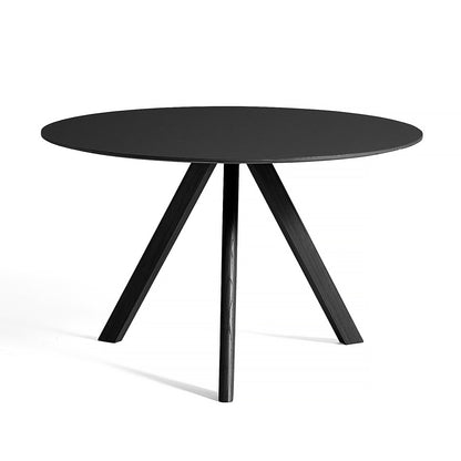 HAY CPH 20 Dining Table - Black Lino / Black Oak / 120 cm